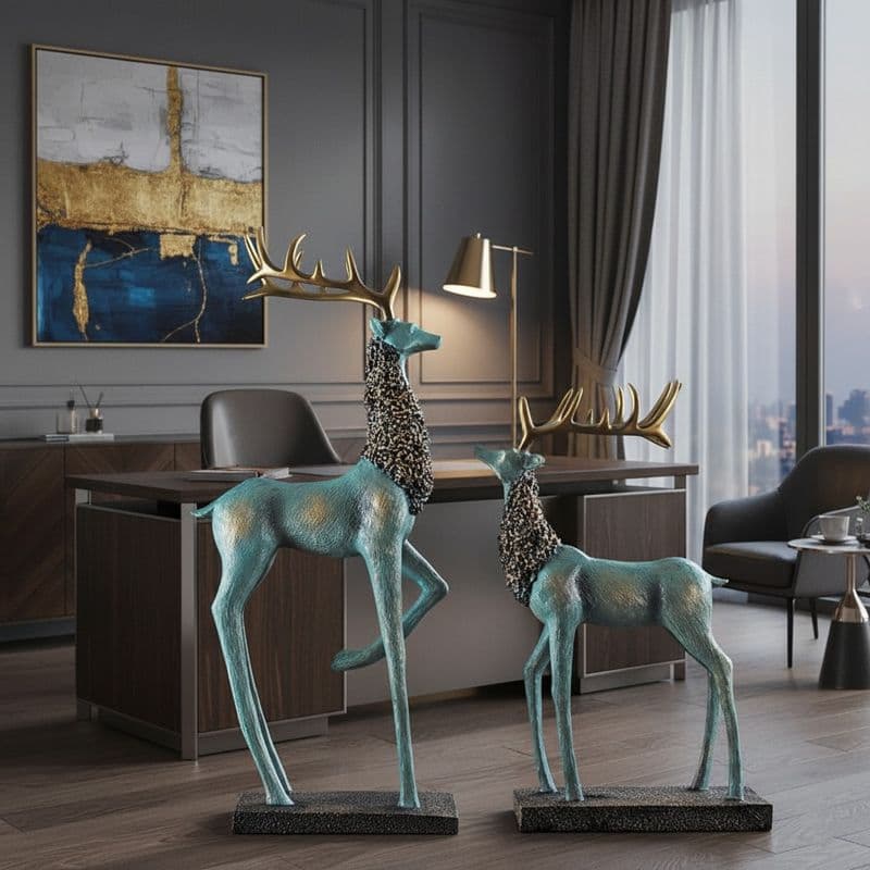 Elk Deer Sculptures